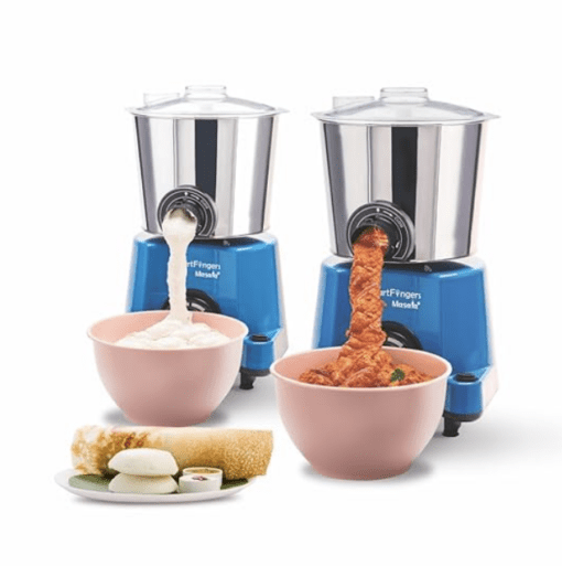 SmartFingers Masala + Table Top Masala Wet Grinder 230V 50hz, 2 Liter, Blue
